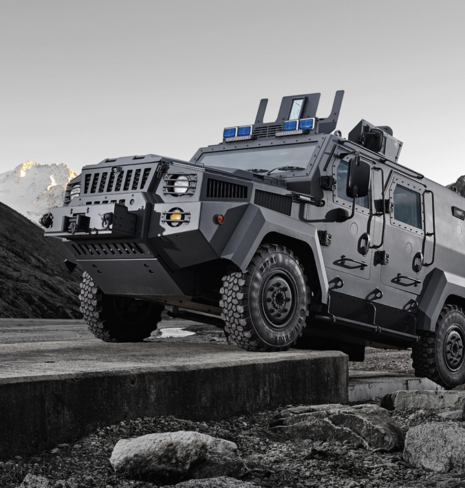 Armored Vehicle Front View